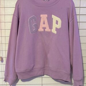 GAP Women's Lavender Crew Neck Sweater